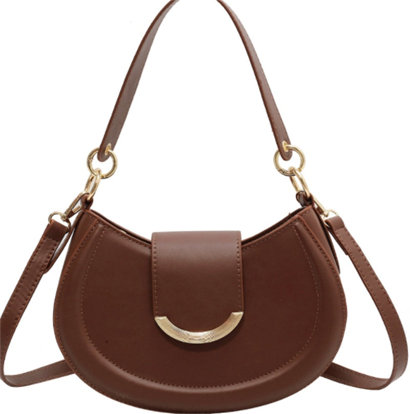 Autumn And Winter Niche Leather Ladies Underarm Bag