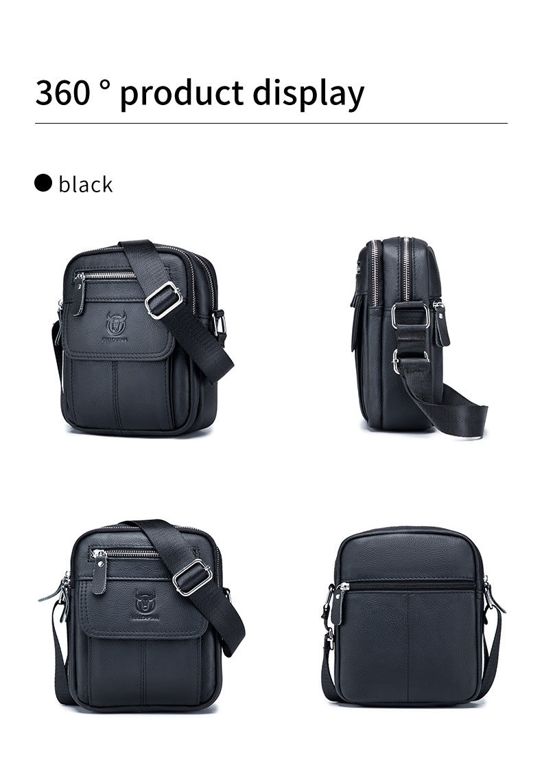 Leisure Mini Men's Leather Shoulder Crossbody Cash Bags