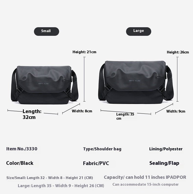 Men's One - shoulder Versatile Student Casual Small Crossbody Bag - MONTIRES