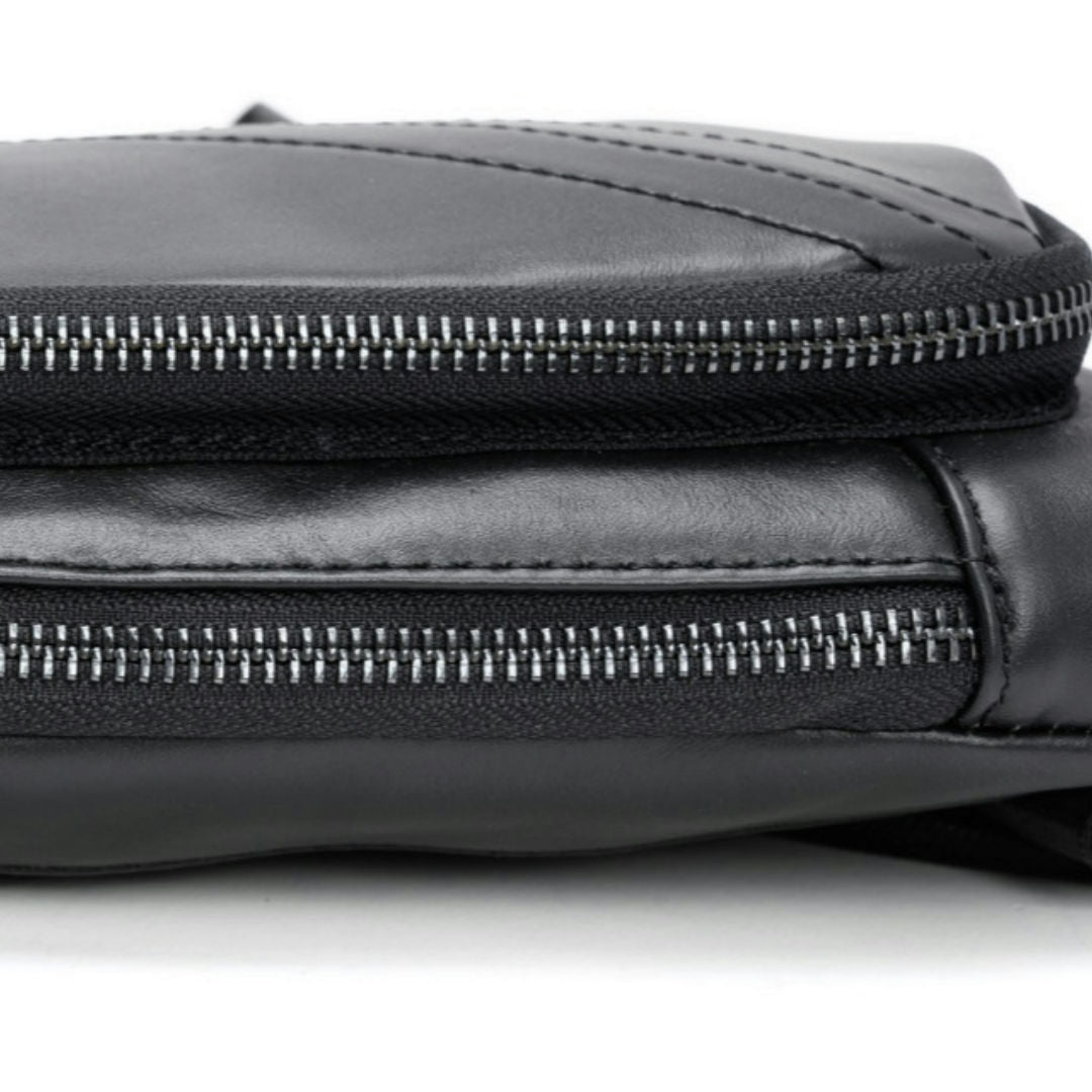 Casual Cowhide Crossbody Genuine Leather Chest Bag For Men