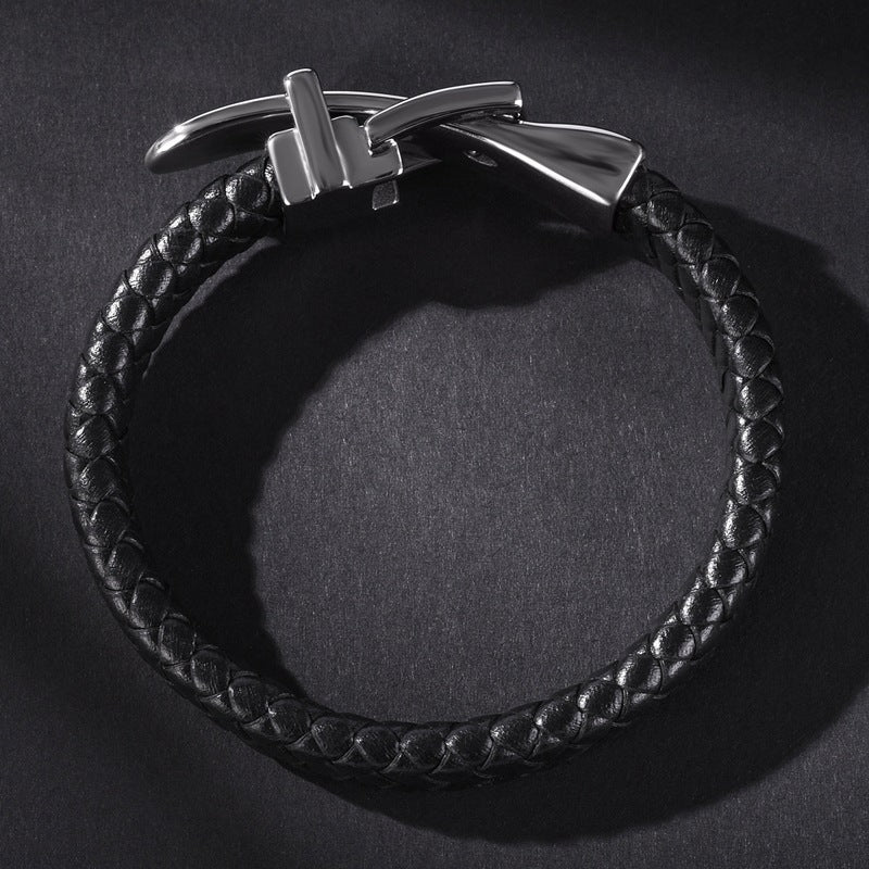 Leather Braided Trendy Men's Bracelet