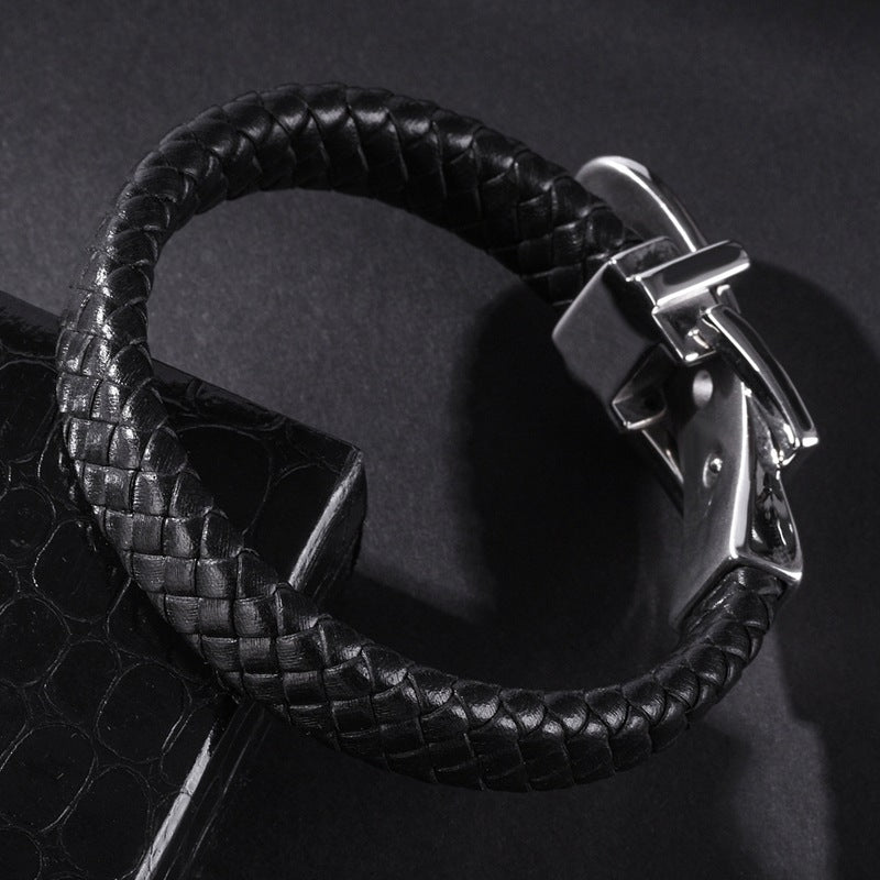 Leather Braided Trendy Men's Bracelet