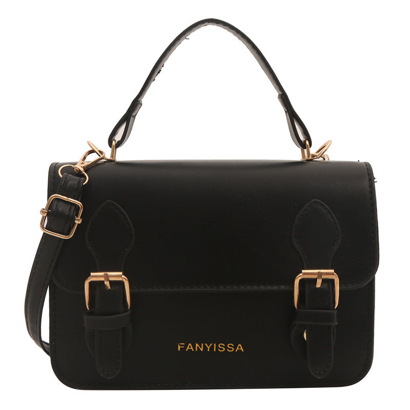 Women's Leather Crossbody Handbag – Vintage Small Shoulder Bag with Top Handle