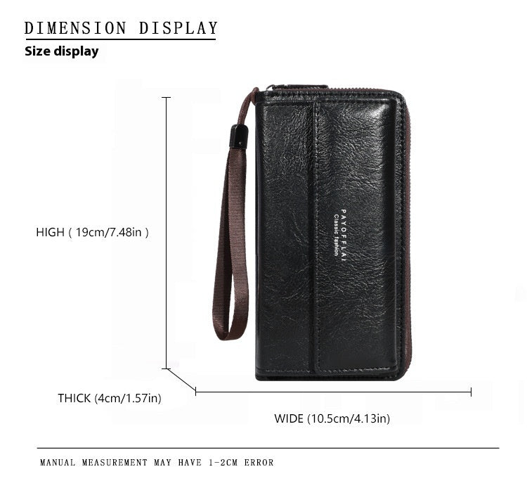 Men's Wallet PU Multiple Card Slots Casual Long