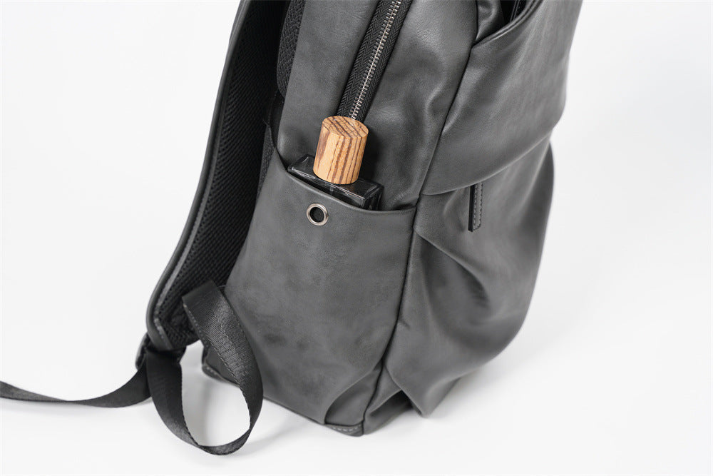 Simple Gray Men's Backpack Computer Travel