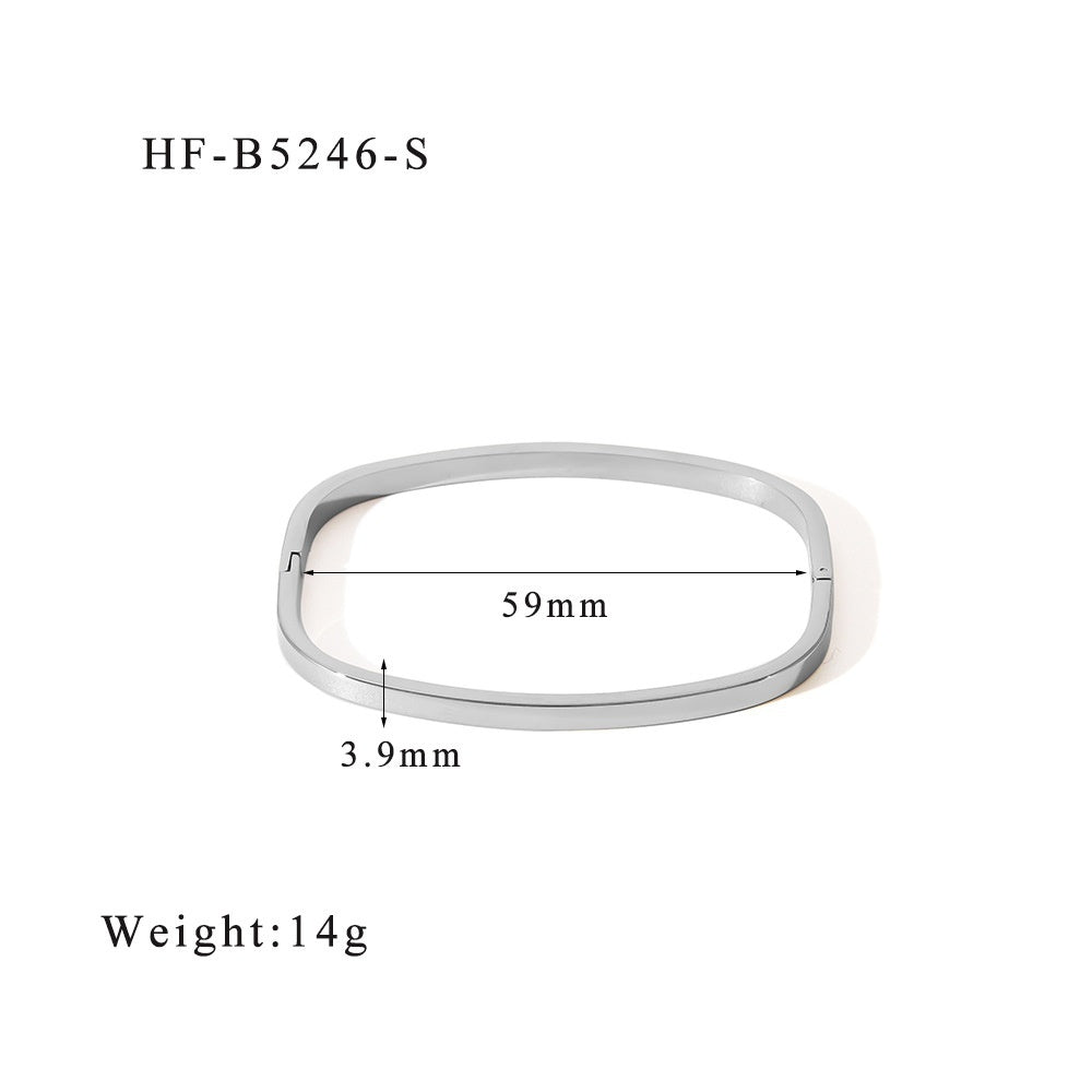 Stainless Steel Gold Plating Mirror Polishing Personality Ladies' Bracelet