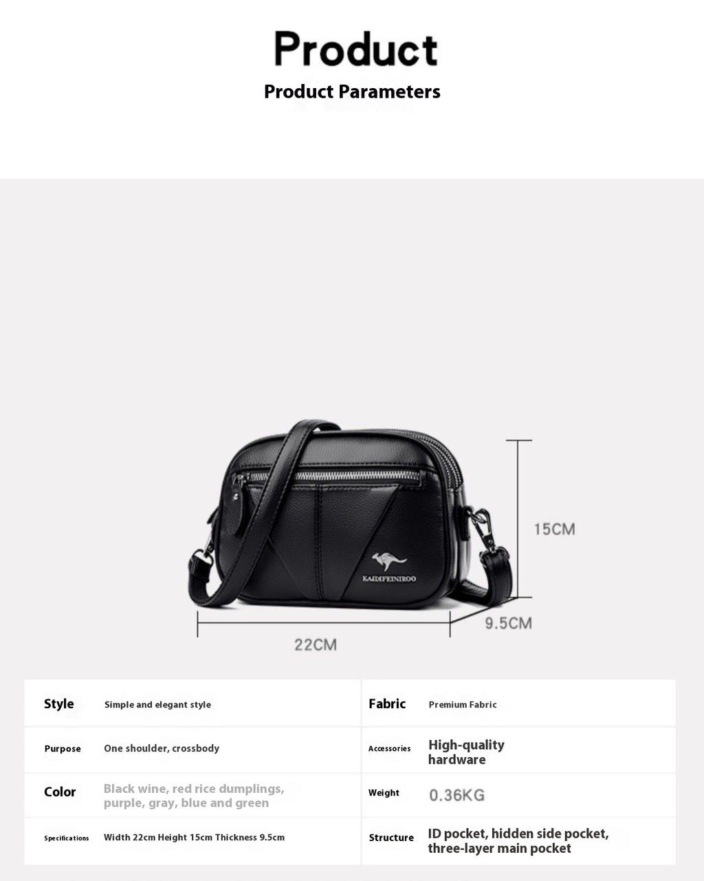 Cowhide Soft Leather Fashion All-match Shoulder Crossbody Small Round Bag