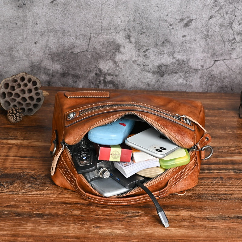 Men's Real-leather Bag Trendy New Men