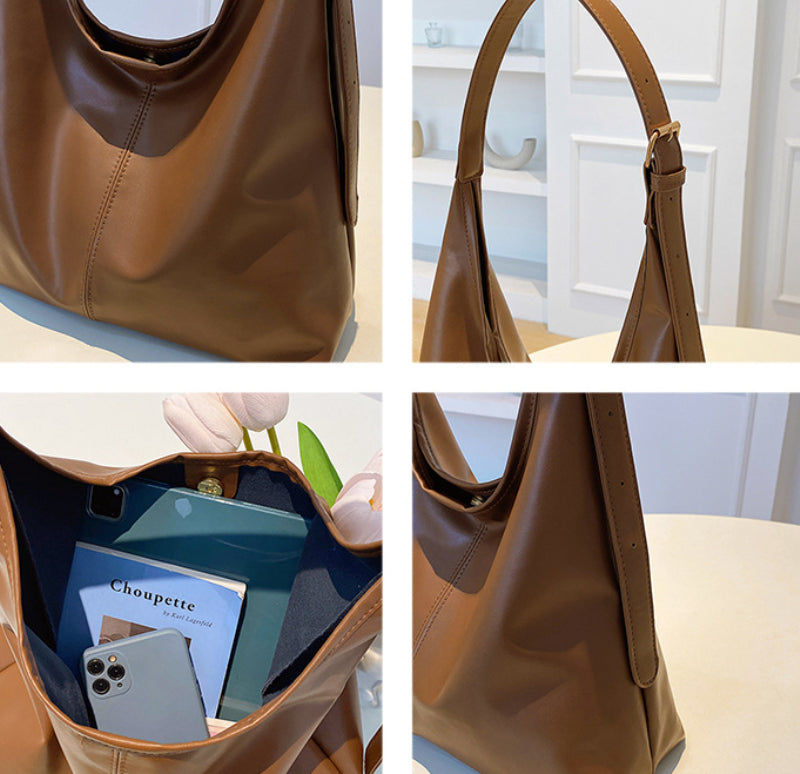 Retro Textured Shoulder Bag For Women