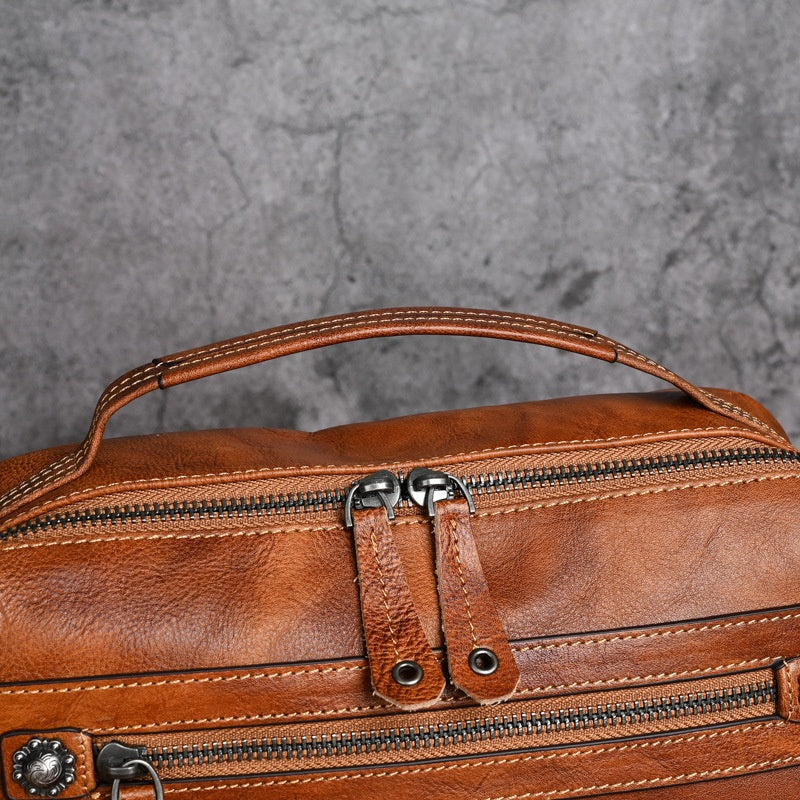 Men's Real-leather Bag Trendy New Men