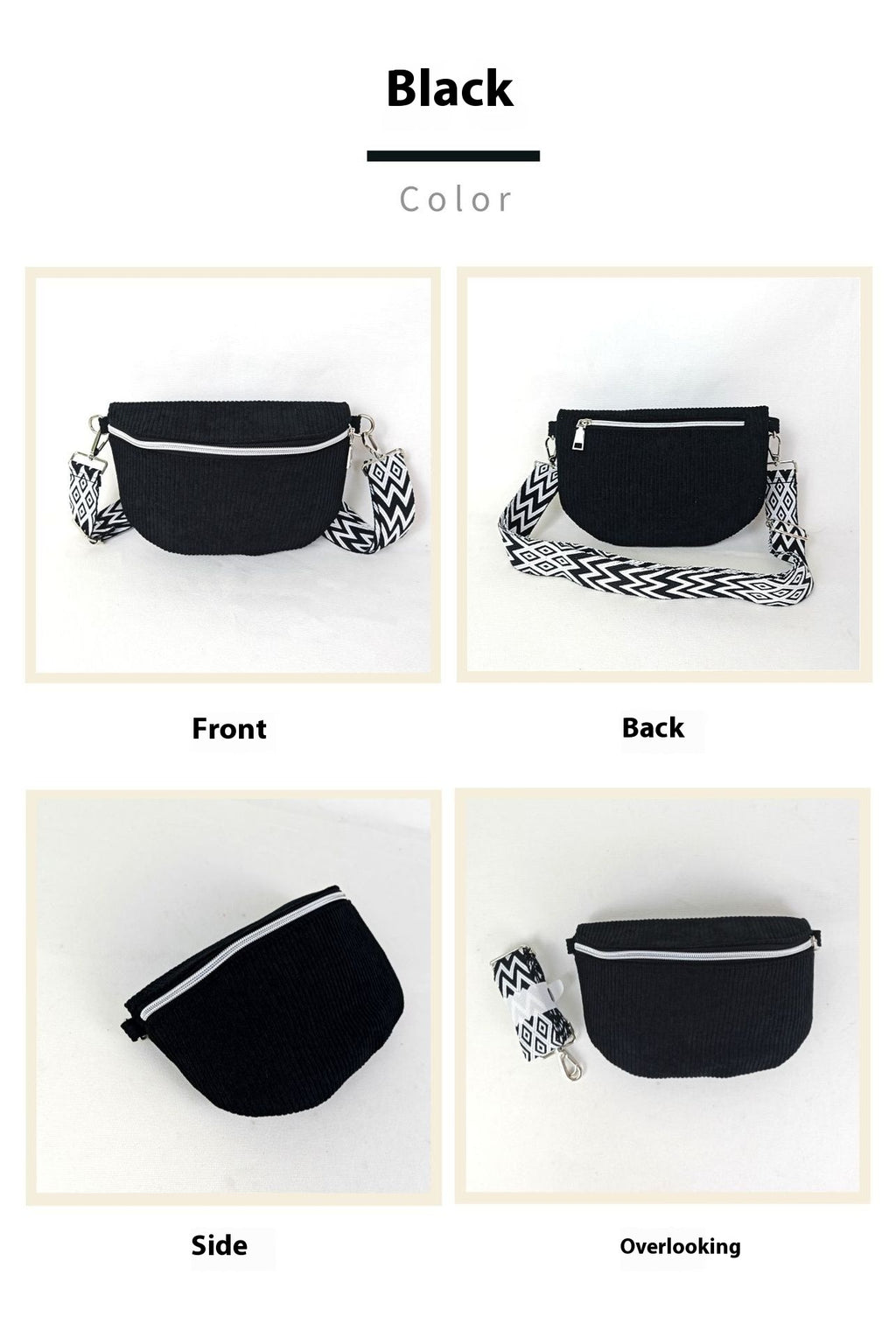Large Capacity Female Shell Corduroy Shoulder Bag - MONTIRES