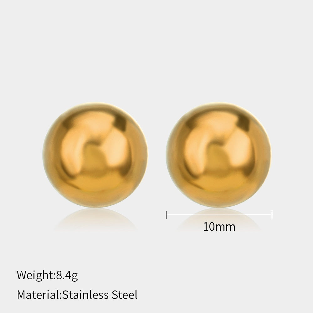 Simple Stainless Steel Stud Earrings Niche Design