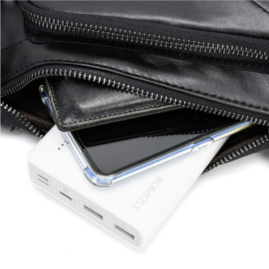 Casual Cowhide Crossbody Genuine Leather Chest Bag For Men