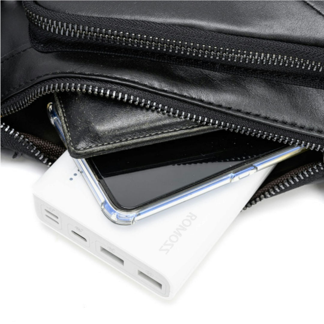 Casual Cowhide Crossbody Genuine Leather Chest Bag For Men