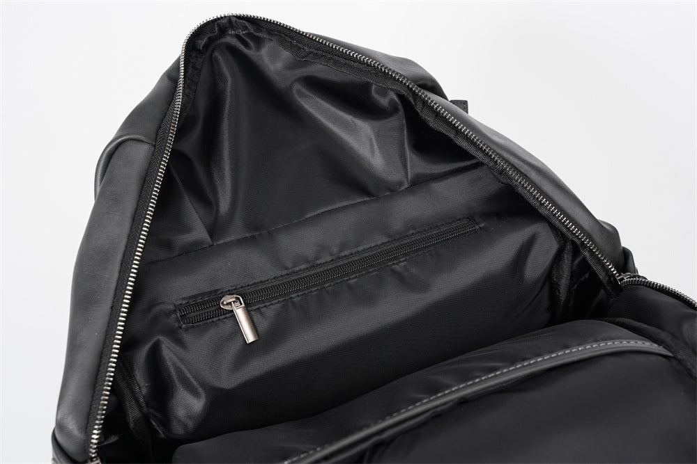 Simple Gray Men's Backpack Computer Travel
