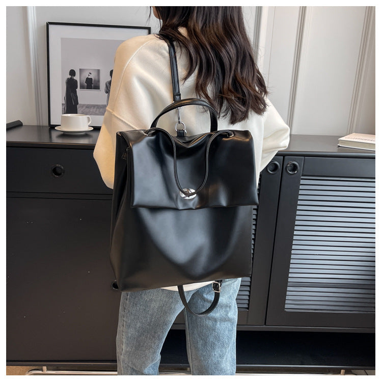 Retro Large Capacity Women's Backpack New All-match Commute Backpack
