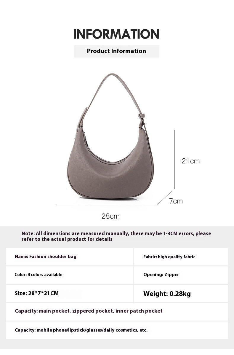 Women's Minimalist Hobo Bag – Modern Eco Leather Shoulder Purse for Everyday Wear