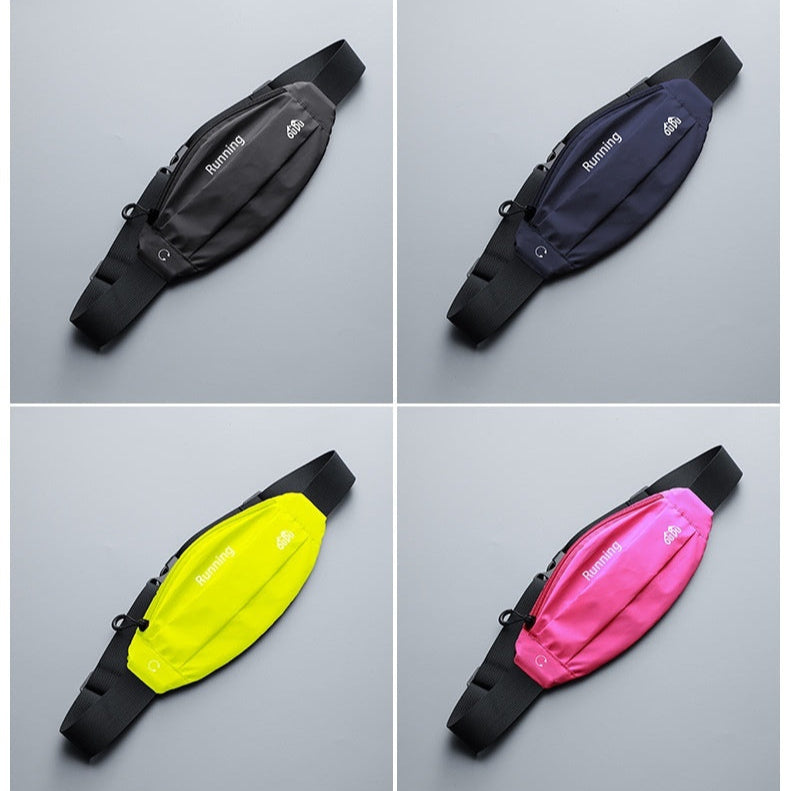 Men's And Women's Outdoor Sports Equipment Night Running Reflective Waterproof Close-fitting Waist Bag