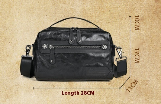 Men's Real-leather Bag Trendy New Men