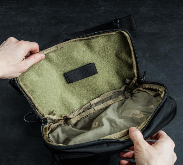 Multifunctional Double-layer Portable Tactical Waist Pack Nylon Waterproof Adjustable Belt