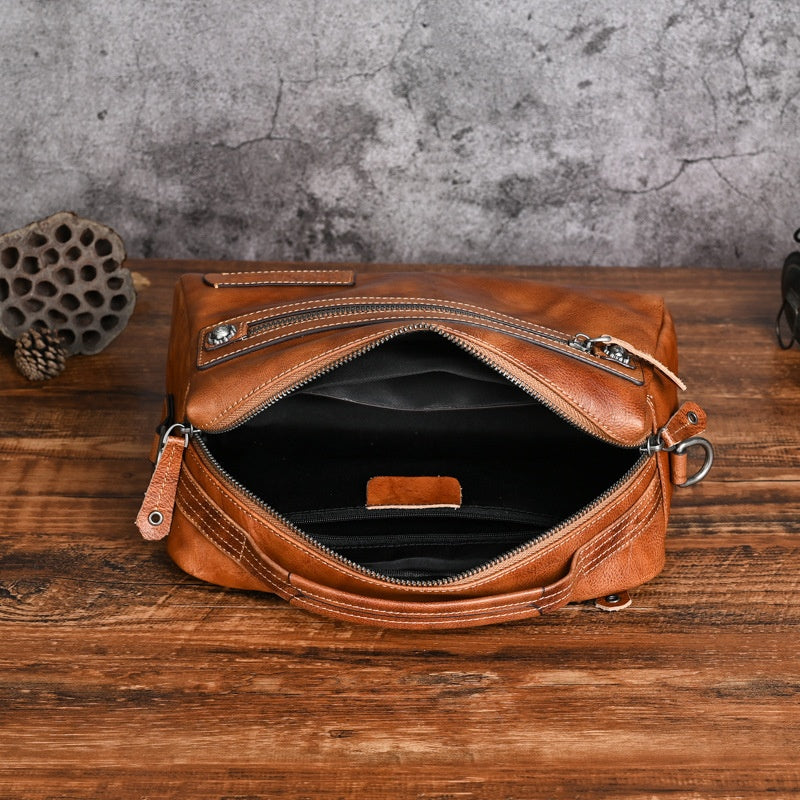 Men's Real-leather Bag Trendy New Men