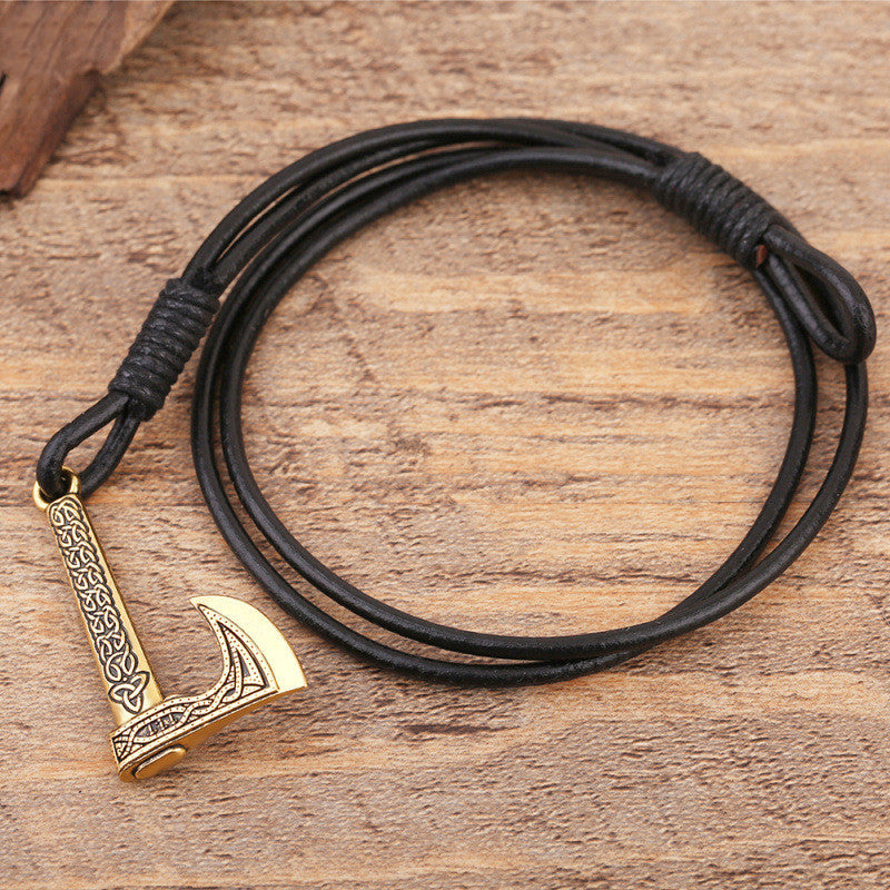 Thor's Hammer Leather Multilayer Bracelet