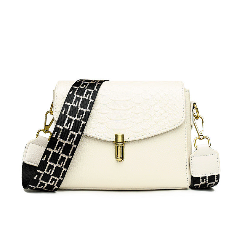 Women's Fashion Simple Top Layer Cowhide Single Shoulder Messenger Bag