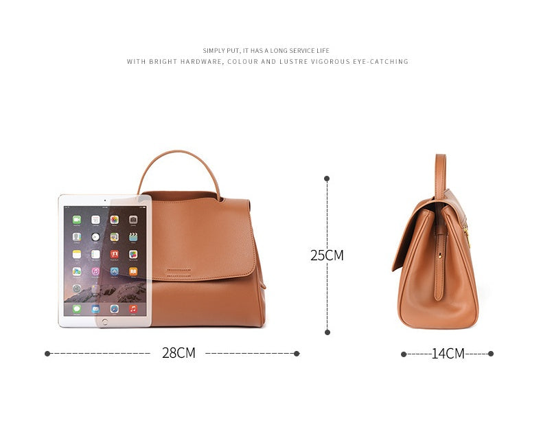 New Fashion Cattlehide Leather Crossbody Shoulder Bag For Women