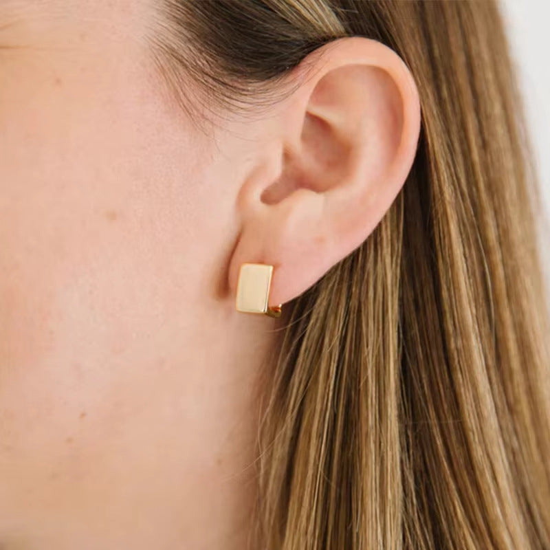Women's Fashionable All-match Geometric Three-dimensional Earrings