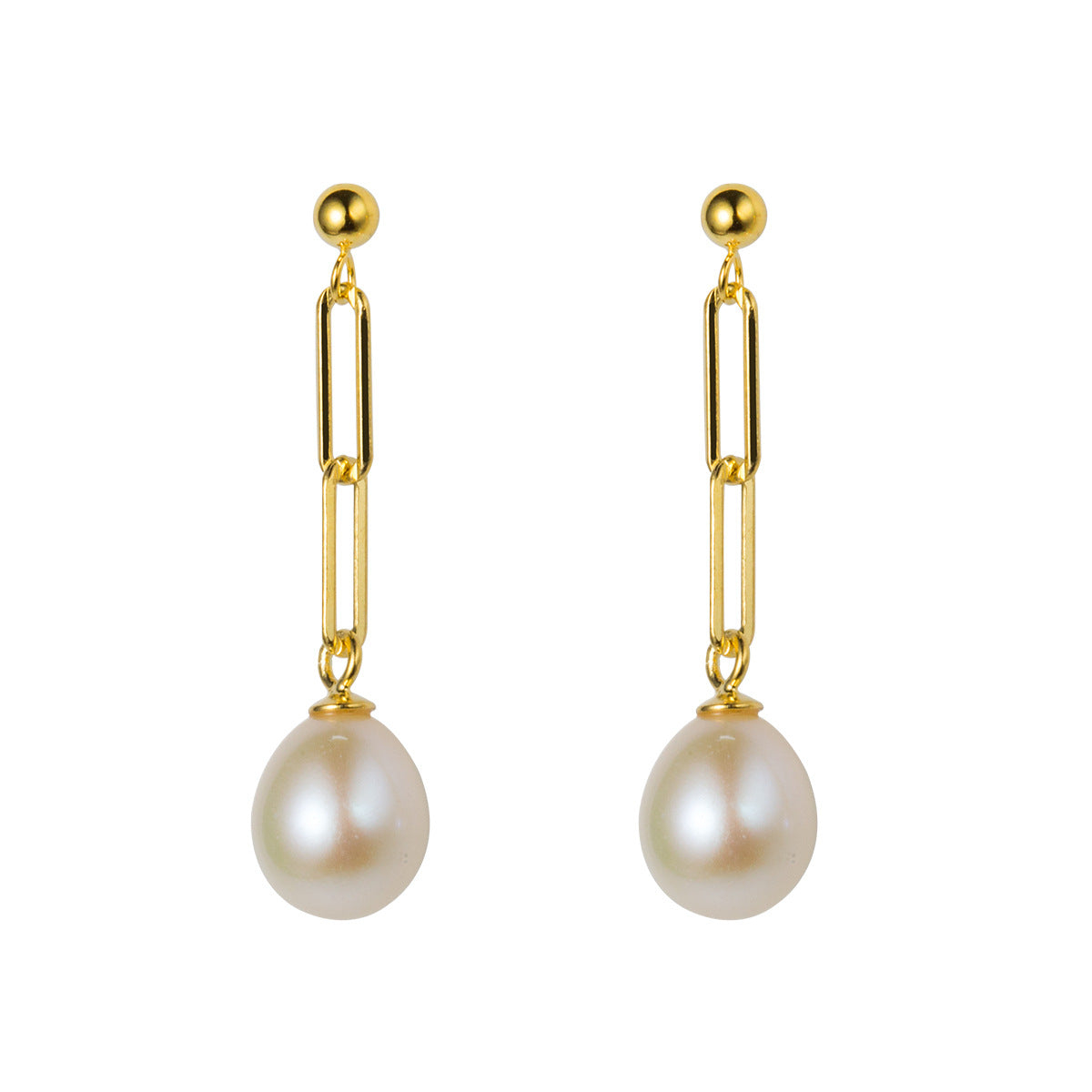 Pearl Retro Style Chain Graceful Earrings Women