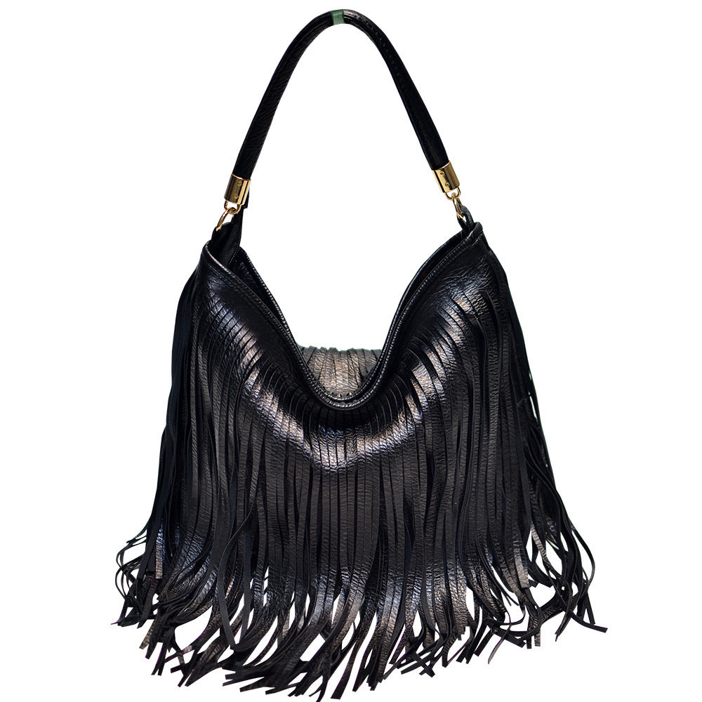 Double-sided Fashion Personalized Tassel Handbag