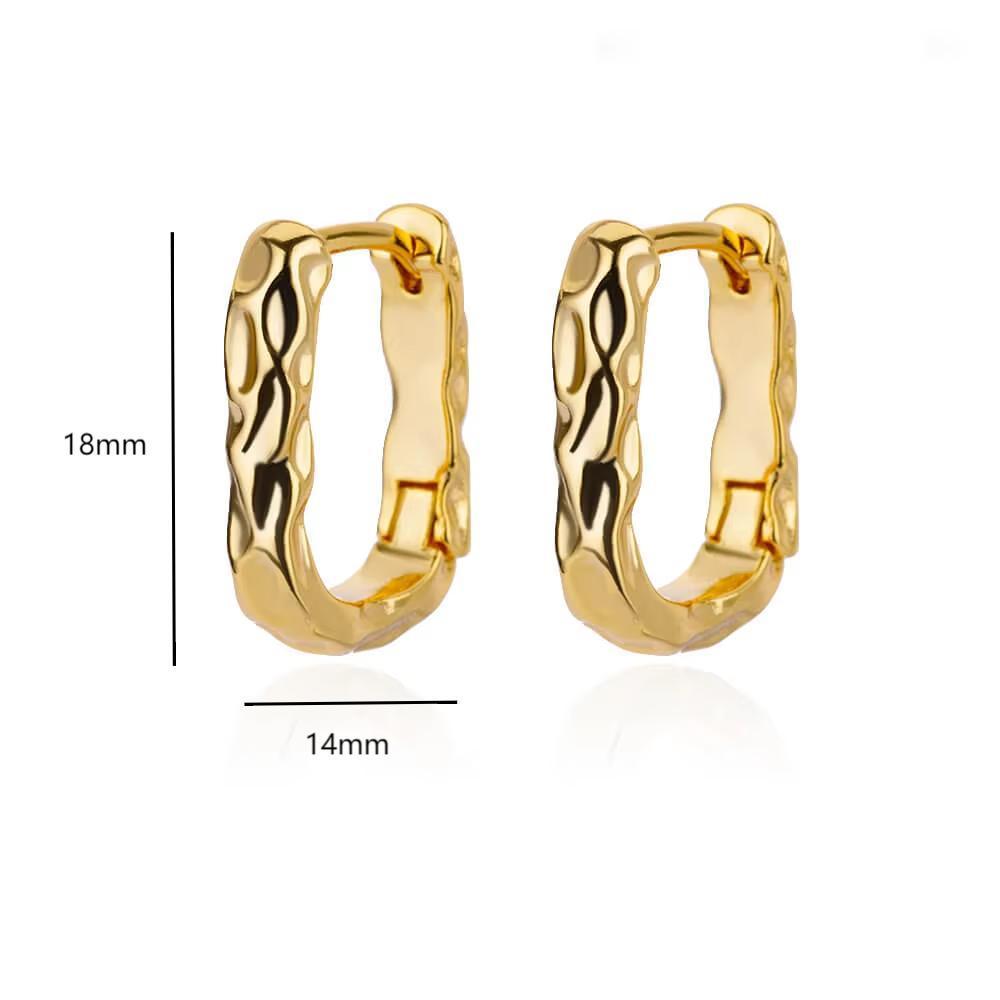 Women's Fashionable All-match Geometric Three-dimensional Earrings