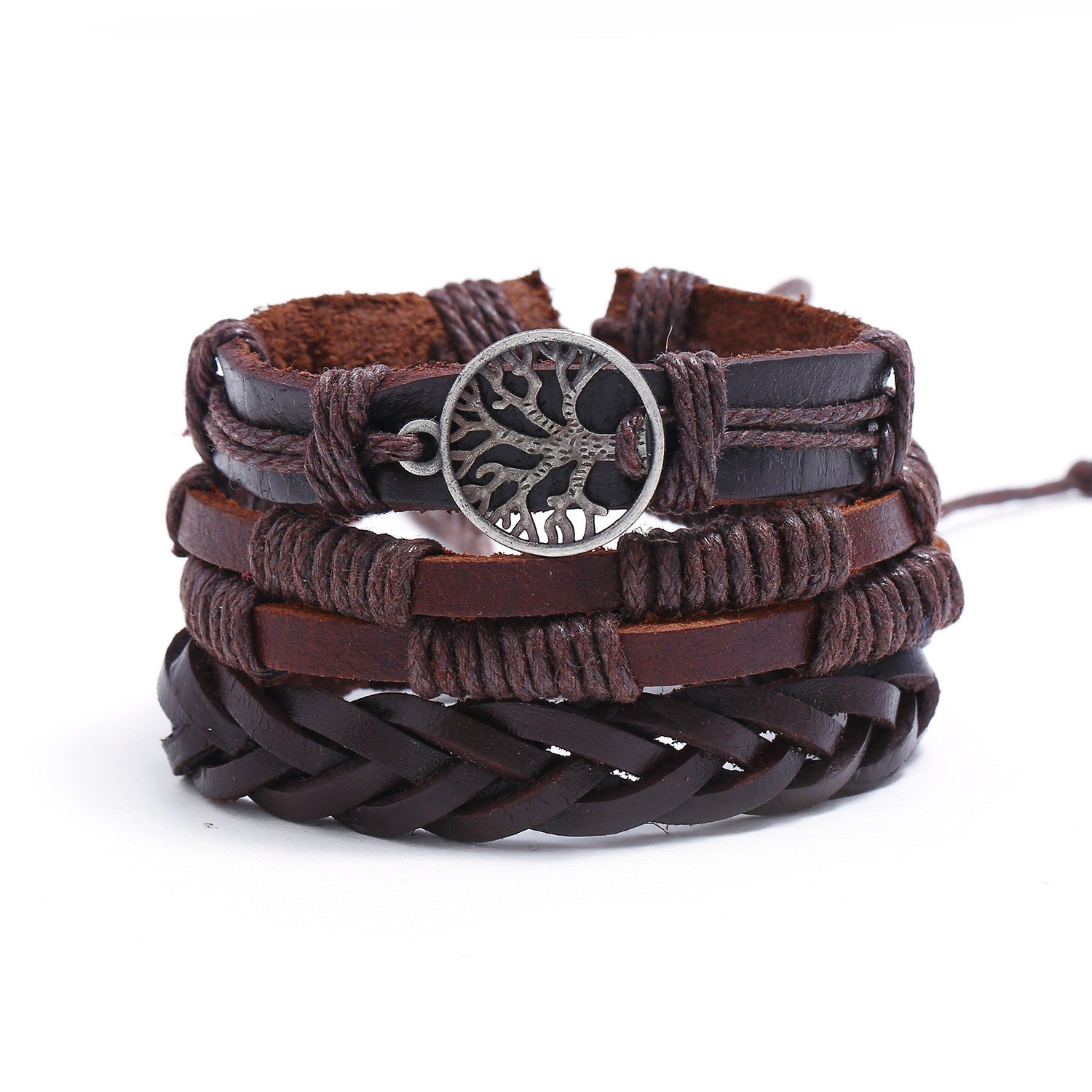 Leather Bracelet Retro Bracelet Beaded Woven Multi-layer