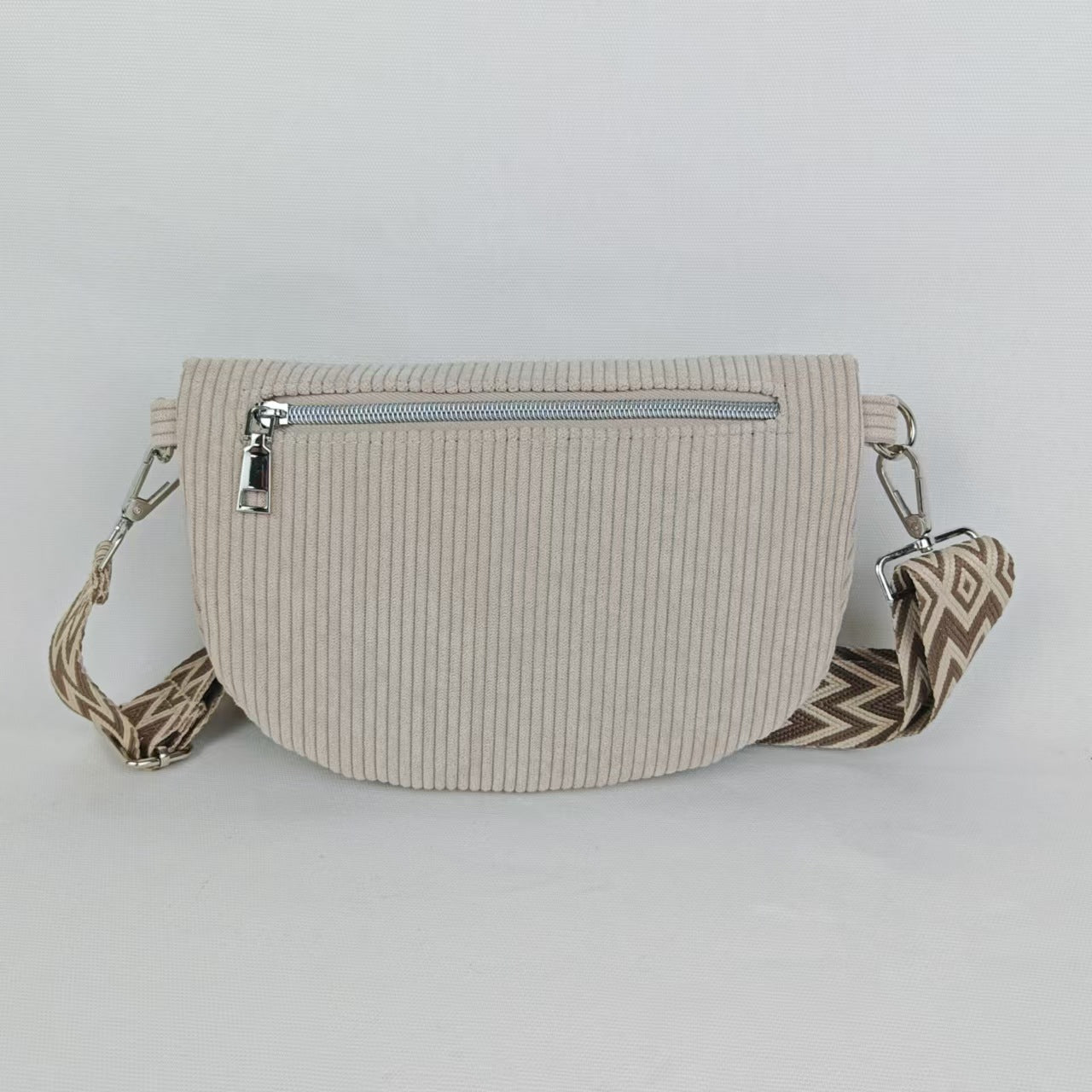 Large Capacity Female Shell Corduroy Shoulder Bag - MONTIRES