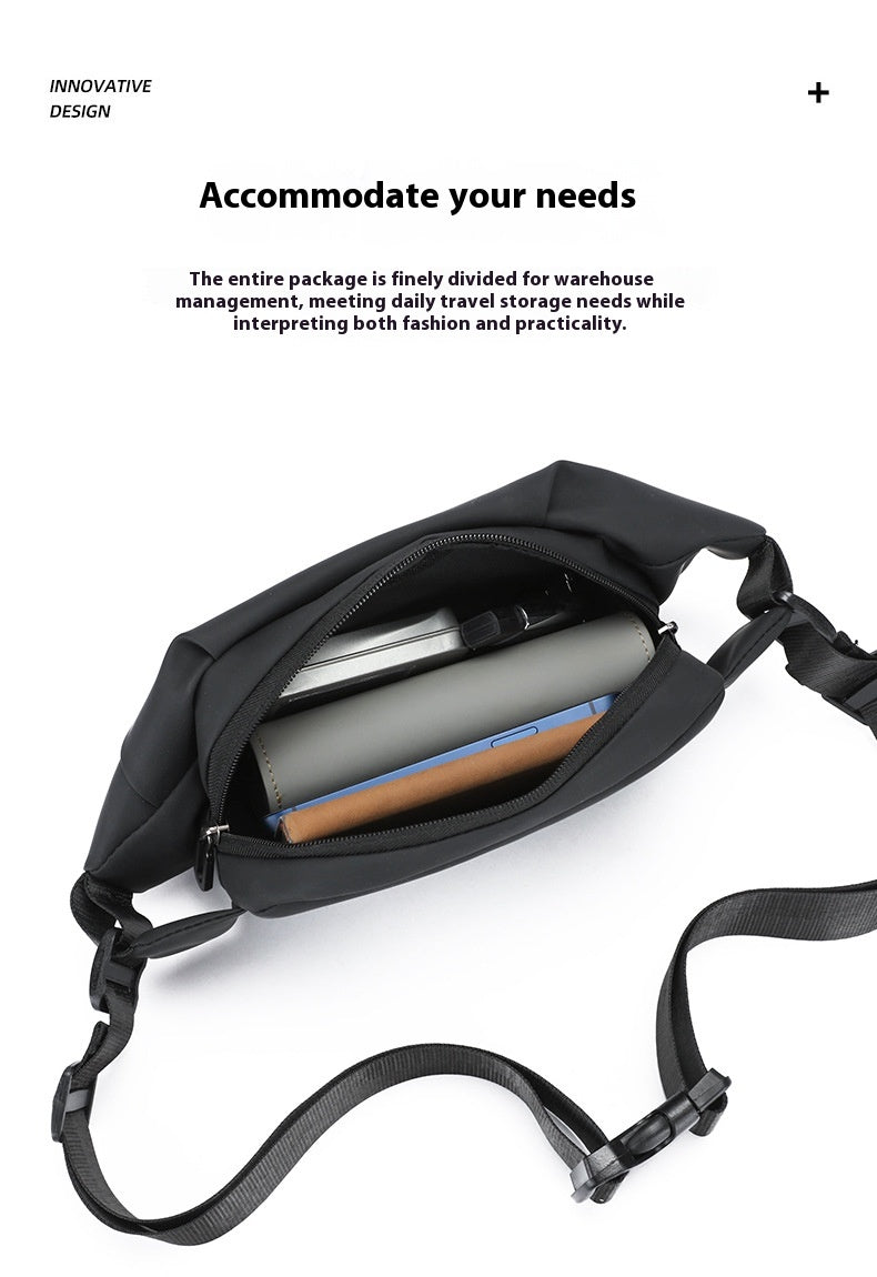 Men's Casual Shoulder Crossbody Backpack Waist Business Travel Bag