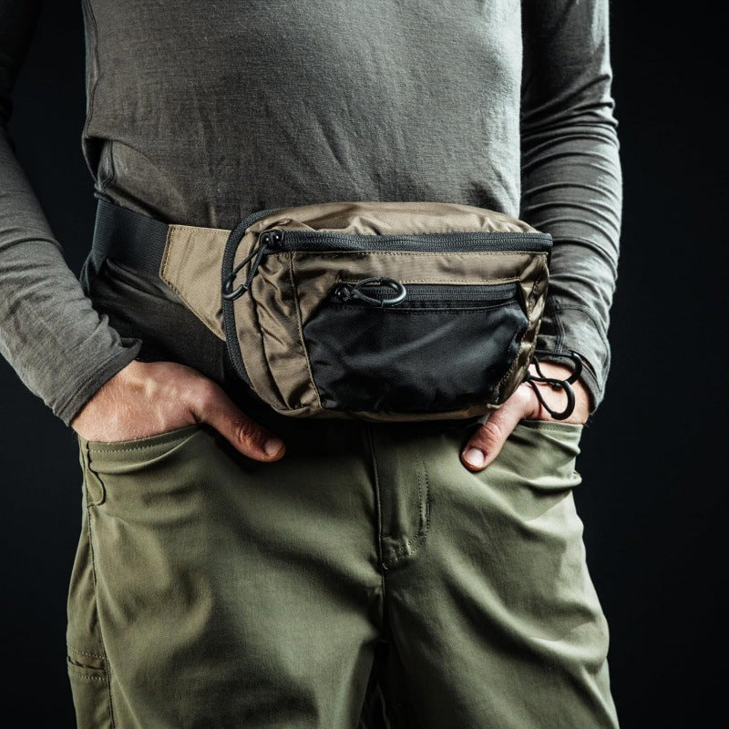Multifunctional Double-layer Portable Tactical Waist Pack Nylon Waterproof Adjustable Belt
