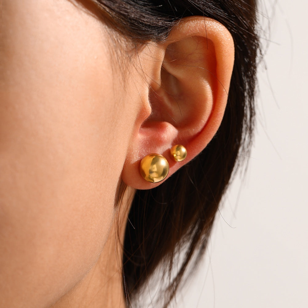 Simple Stainless Steel Stud Earrings Niche Design