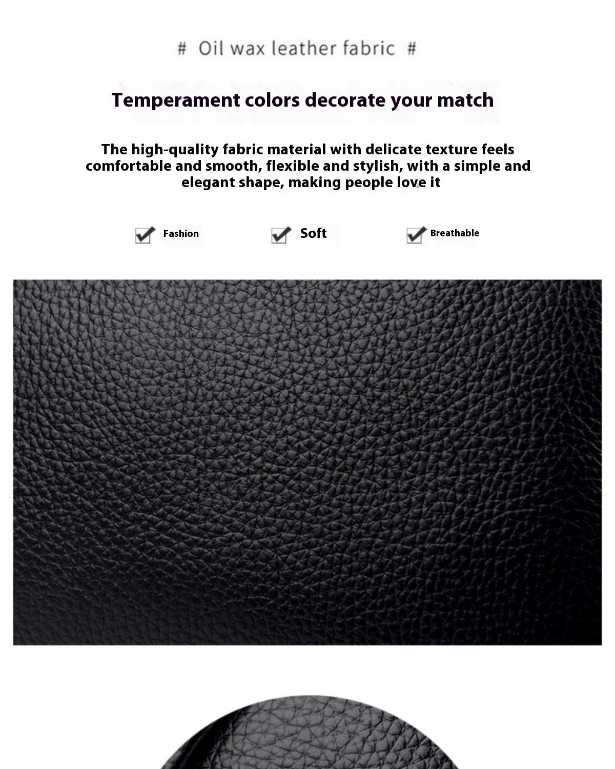 Cowhide Soft Leather Fashion All-match Shoulder Crossbody Small Round Bag