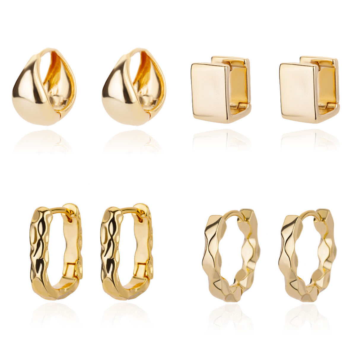 Women's Fashionable All-match Geometric Three-dimensional Earrings
