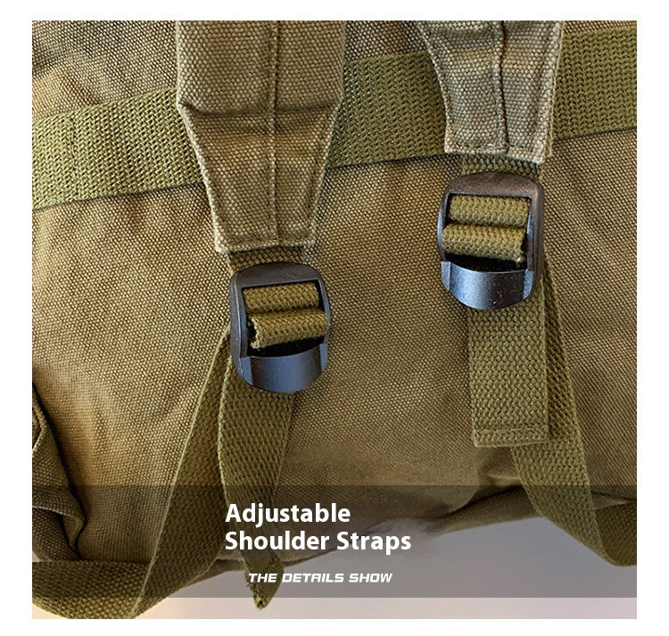 New Washed Canvas Backpack Women's Large Capacity Retro Trendy College Student