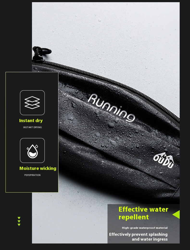 Men's And Women's Outdoor Sports Equipment Night Running Reflective Waterproof Close-fitting Waist Bag