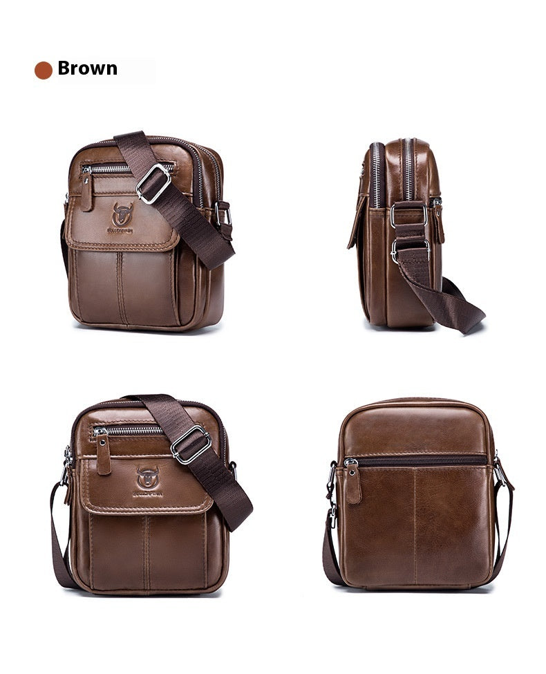 Leisure Mini Men's Leather Shoulder Crossbody Cash Bags